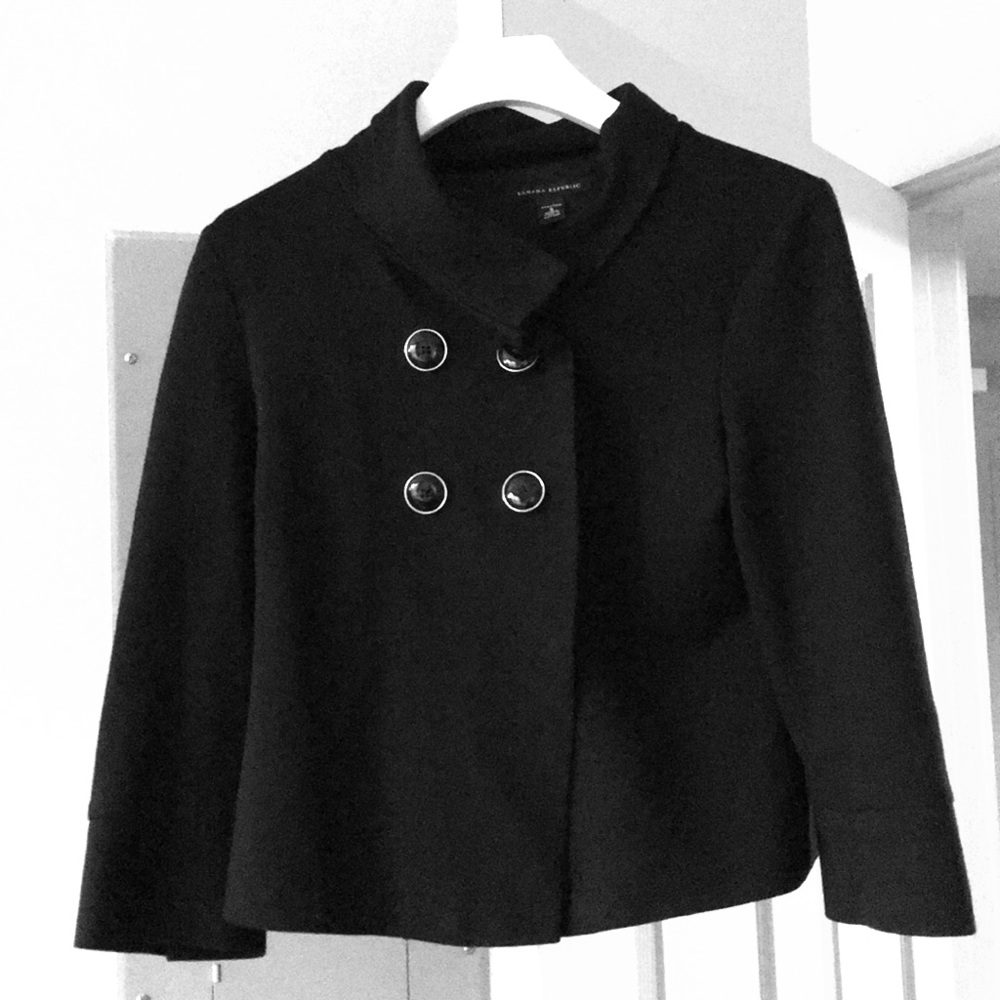 Black Banana Republic Pea Coat